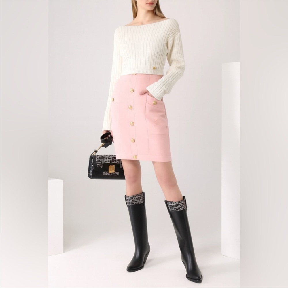 BALMAIN Pink Skirt